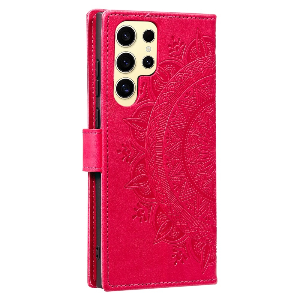 Mandala knížkové pouzdro na Samsung Galaxy S25 Ultra - rose