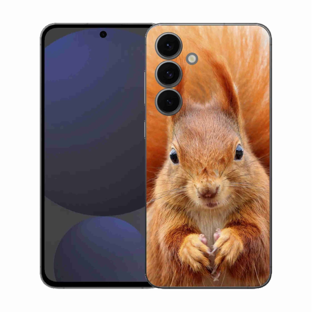 Gelový kryt mmCase na Samsung Galaxy S25 FE - veverka
