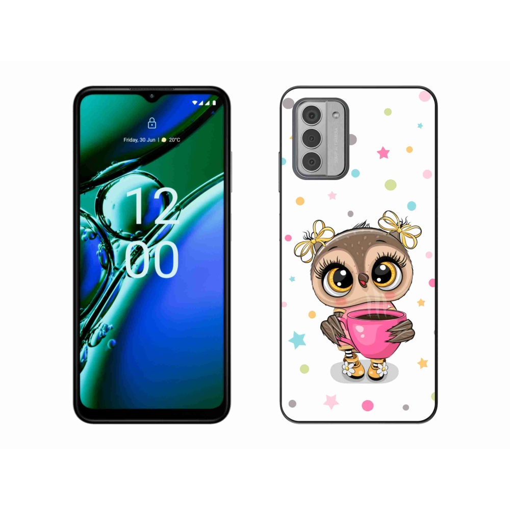 Gelový kryt mmCase na Nokia G42 - kreslená sovička