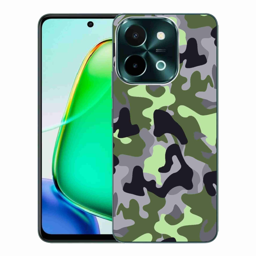 Gelový kryt mmCase na Vivo Y28 - maskáčový vzor 7