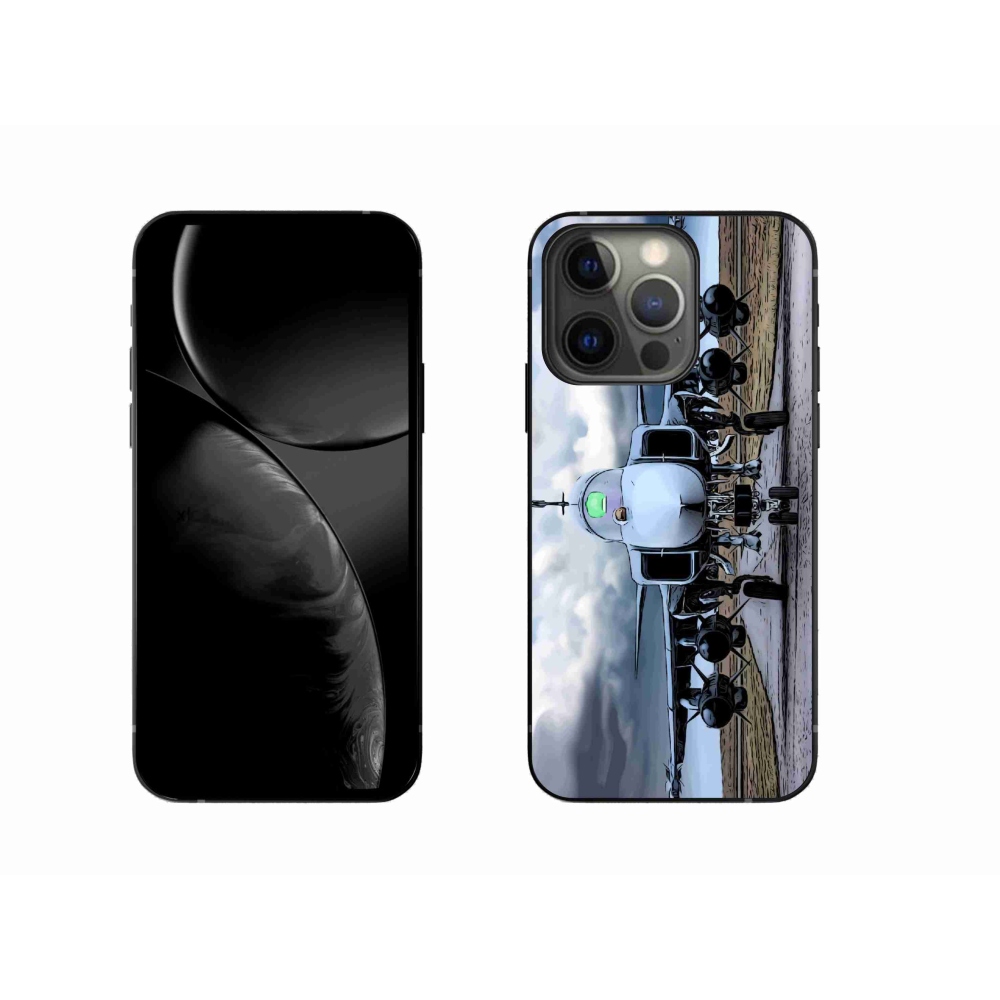 Gelový kryt mmCase na iPhone 13 Pro 6.1 - vojenské letadlo