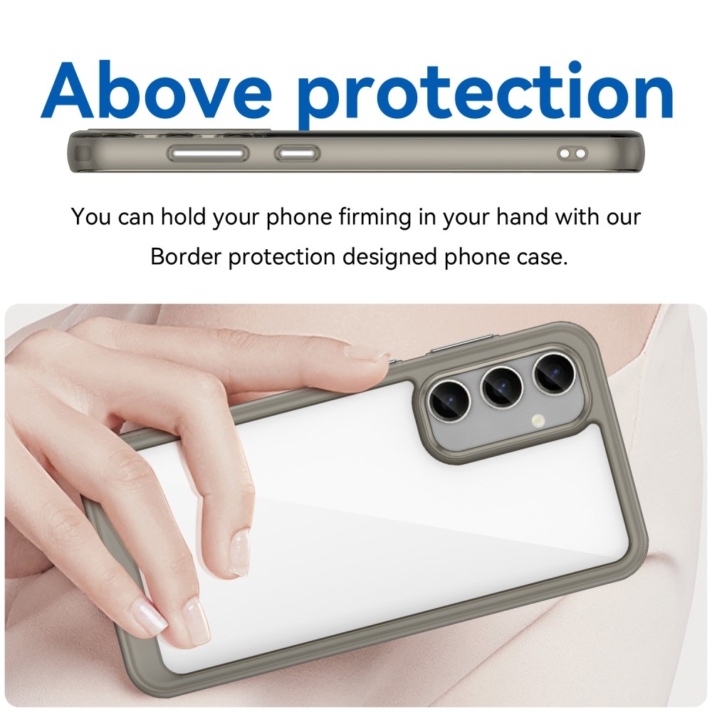 Gelový obal s pevnými zády na Samsung Galaxy S23 FE - šedý