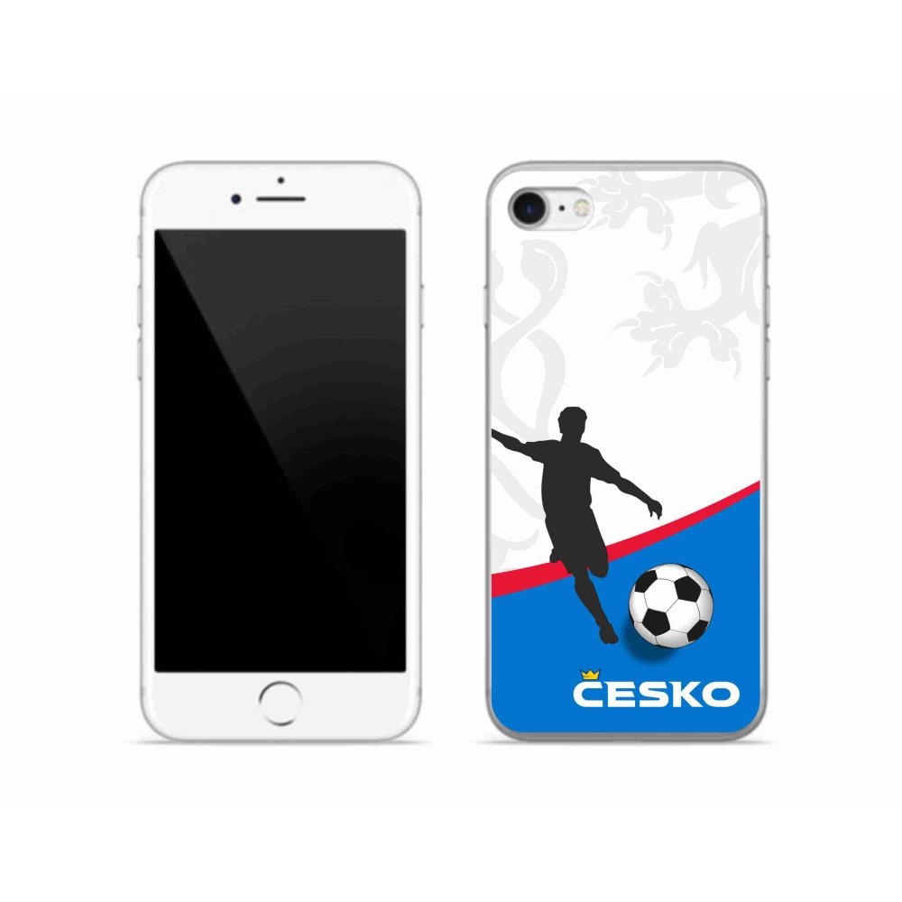 Gelový kryt mmCase na iPhone SE (2022) - fotbal Česko 1