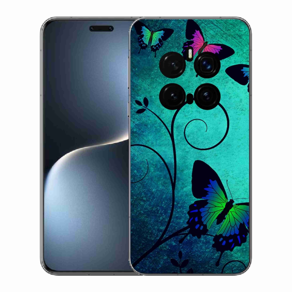 Gelový kryt mmCase na Honor Magic 7 Pro 5G - barevní motýli