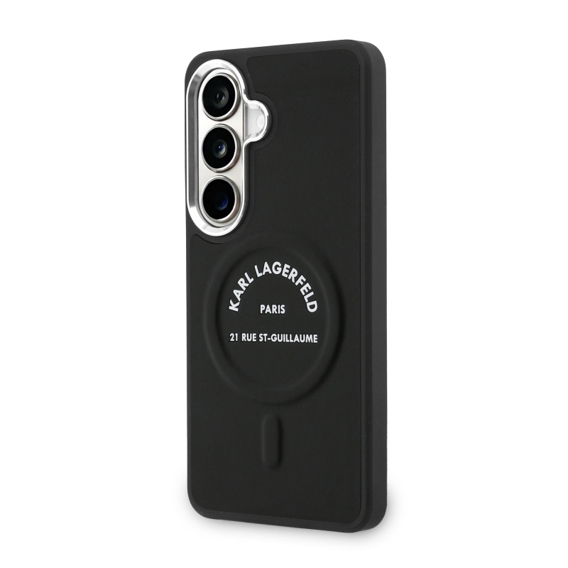 Karl Lagerfeld PU RSG Logo Magnetic Zadní Kryt pro Samsung Galaxy S26+ Black