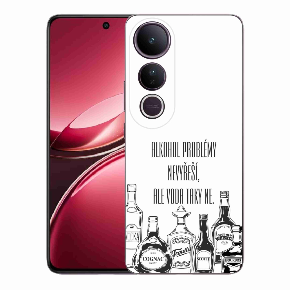 Gelový kryt mmCase na Vivo V50 Lite 4G/5G - vtipný text bílé pozadí