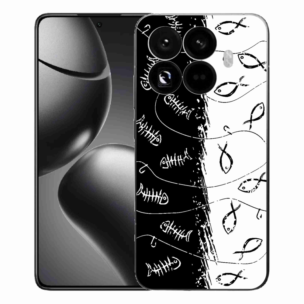 Gelový kryt mmCase na Xiaomi 15T Pro - kostry a rybky