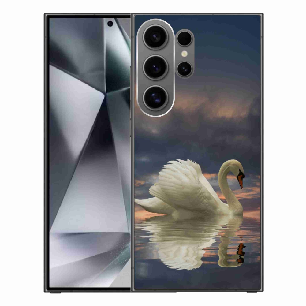 Gelový kryt mmCase na Samsung Galaxy S24 Ultra - labuť