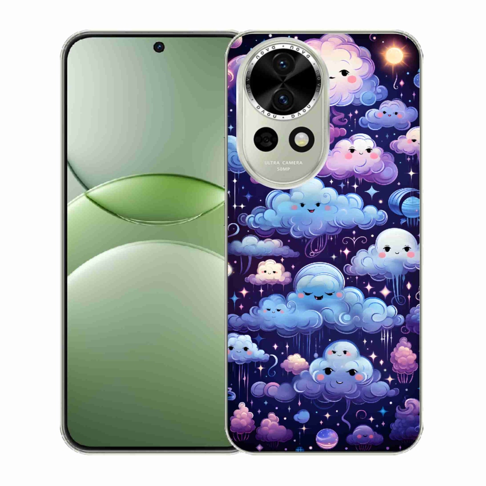 Gelový kryt mmCase na Huawei Nova 13 5G - mráčky