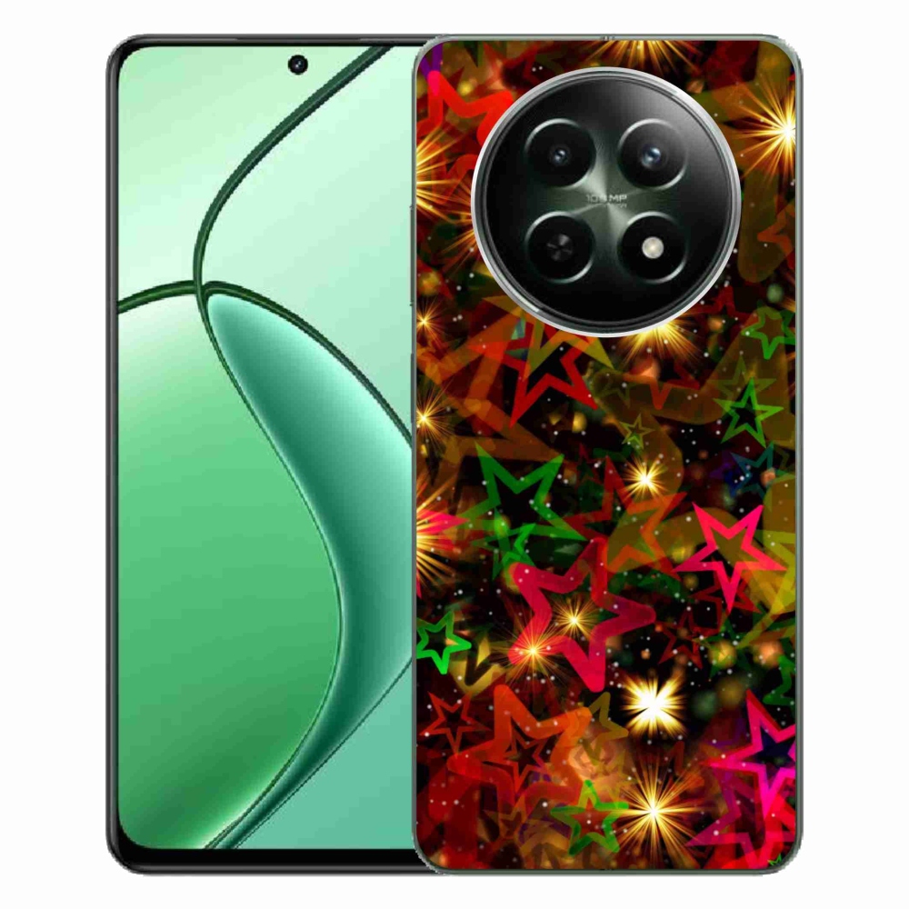 Gelový kryt mmCase na Realme 12 5G/12x 5G - barevné hvězdičky