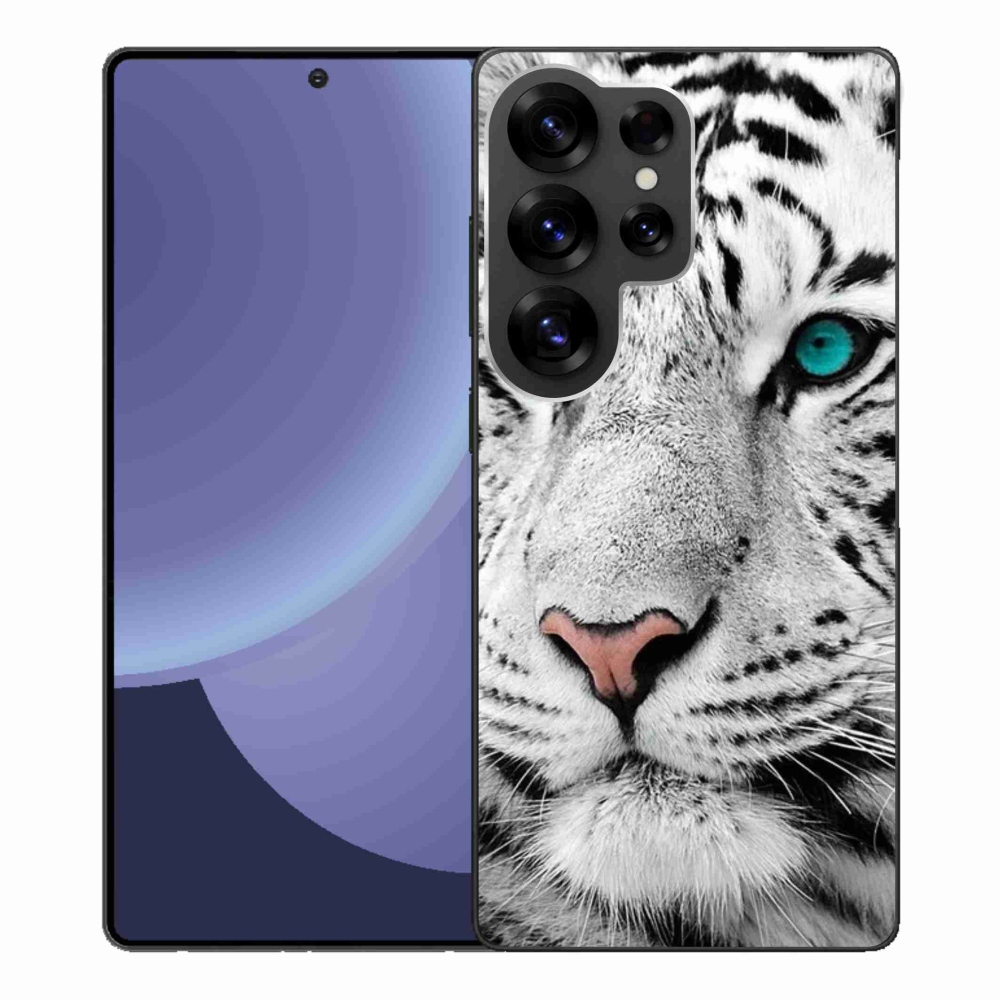 Gelový kryt mmCase na Samsung Galaxy S25 Ultra - bílý tygr