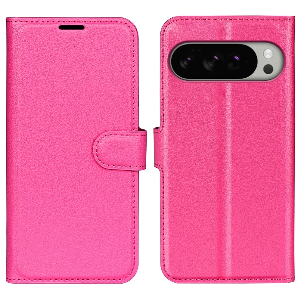 Litchi knížkové pouzdro na Google Pixel 10 Pro XL - rose