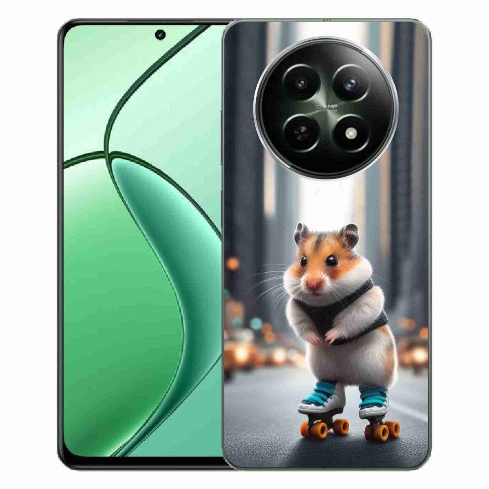 Gelový kryt mmCase na Realme 12 5G/12x 5G - křeček na bruslích