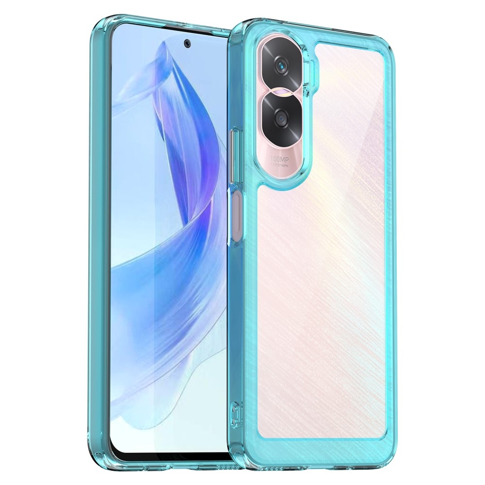 Gelový obal s pevnými zády na Honor 90 Lite - světlemodrý