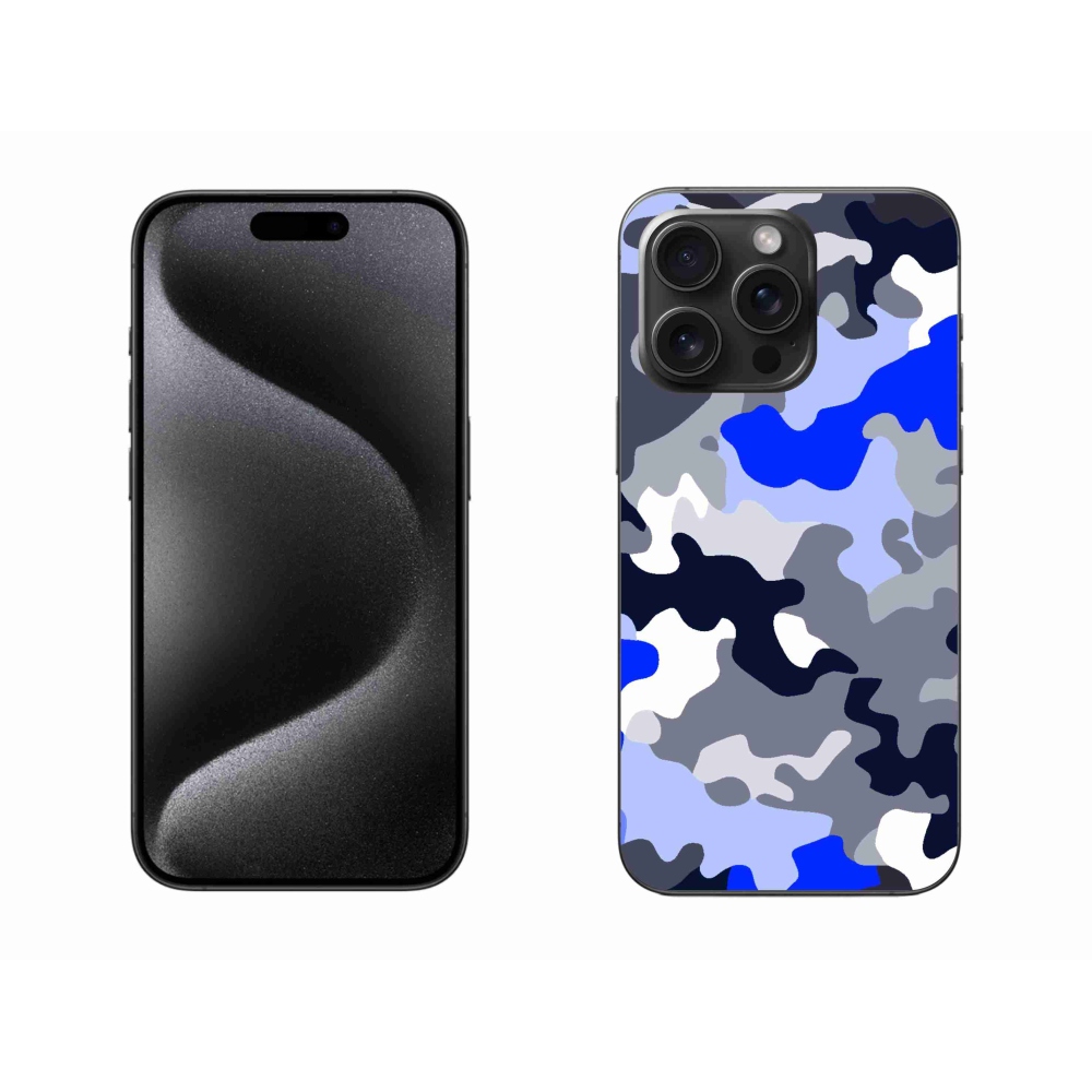 Gelový kryt mmCase na iPhone 15 Pro Max - maskáčový vzor 8