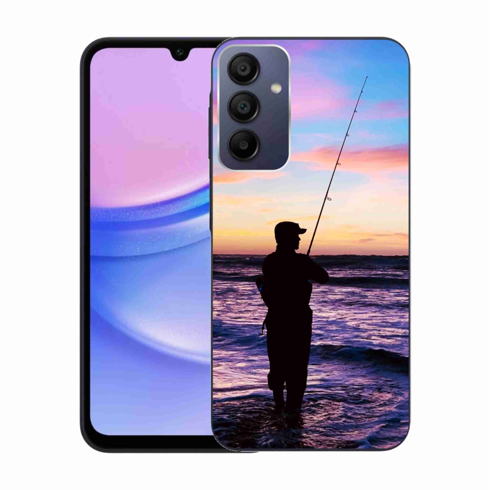Gelový kryt mmCase na Samsung Galaxy A15 4G/5G - rybaření 1