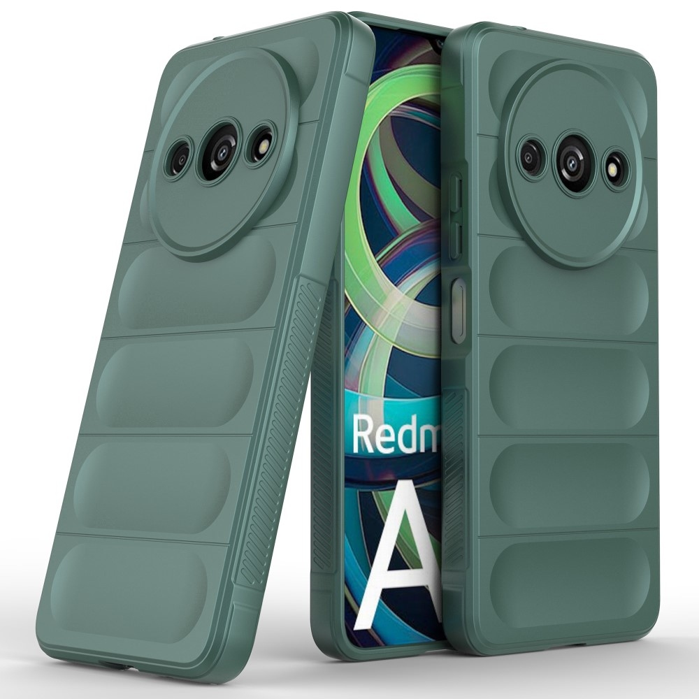 Rugg odolný gelový obal na Xiaomi Redmi A3 - zelený