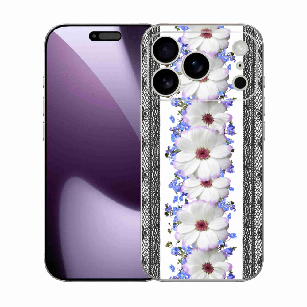 Gelový kryt mmCase na iPhone 17 Pro - květiny 8