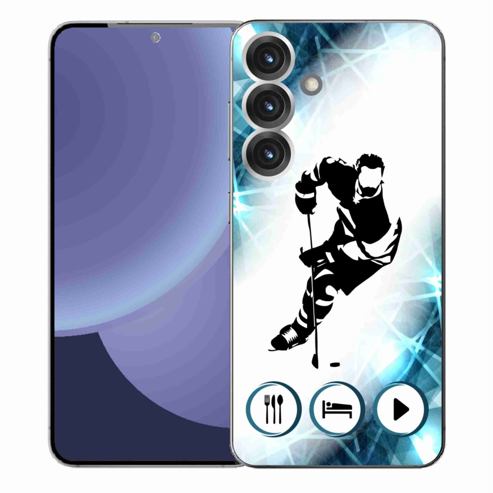 Gelový kryt mmCase na Samsung Galaxy S25+ - hokej 1