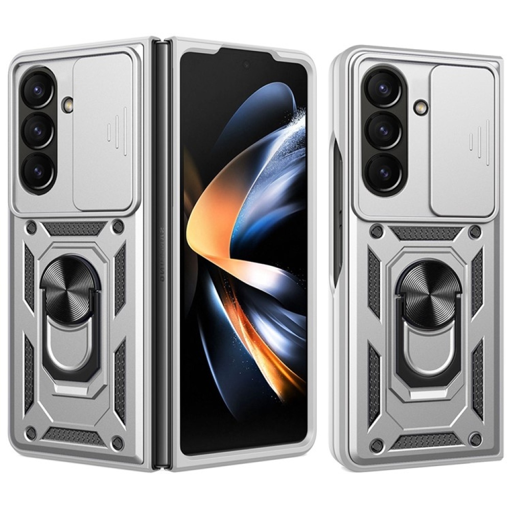 Slide odolný kryt na Samsung Galaxy Z Fold7 5G - stříbrný