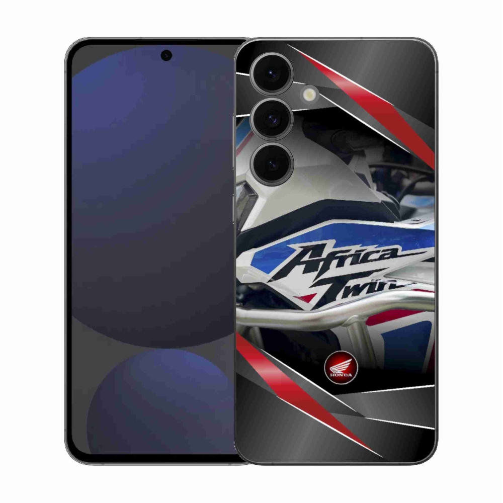 Gelový kryt mmCase na Samsung Galaxy S25 FE - motorka honda