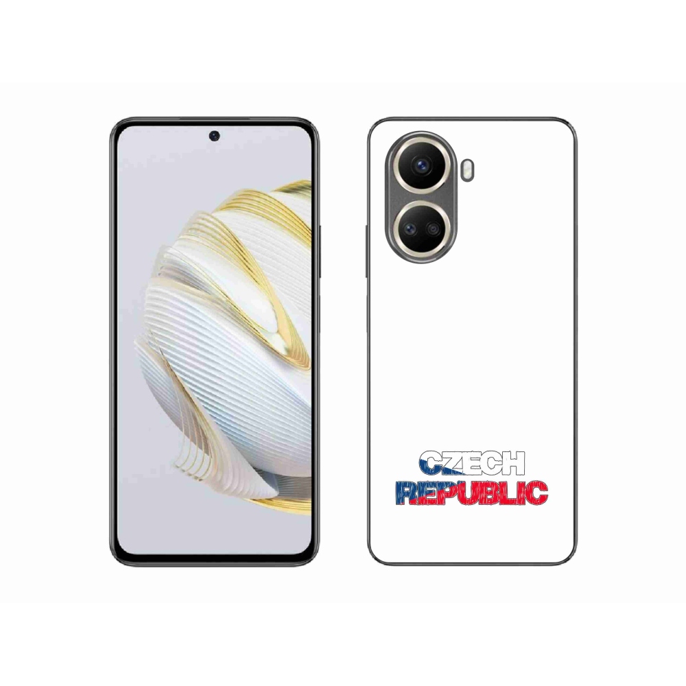 Gelový kryt mmCase na Huawei Nova 10 SE - Czech Republic bílé pozadí
