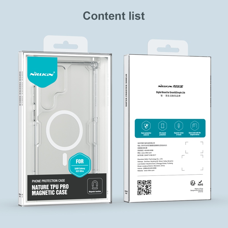 Nillkin Nature TPU PRO Magnetic Kryt pro Samsung Galaxy S23 Ultra - průhledný