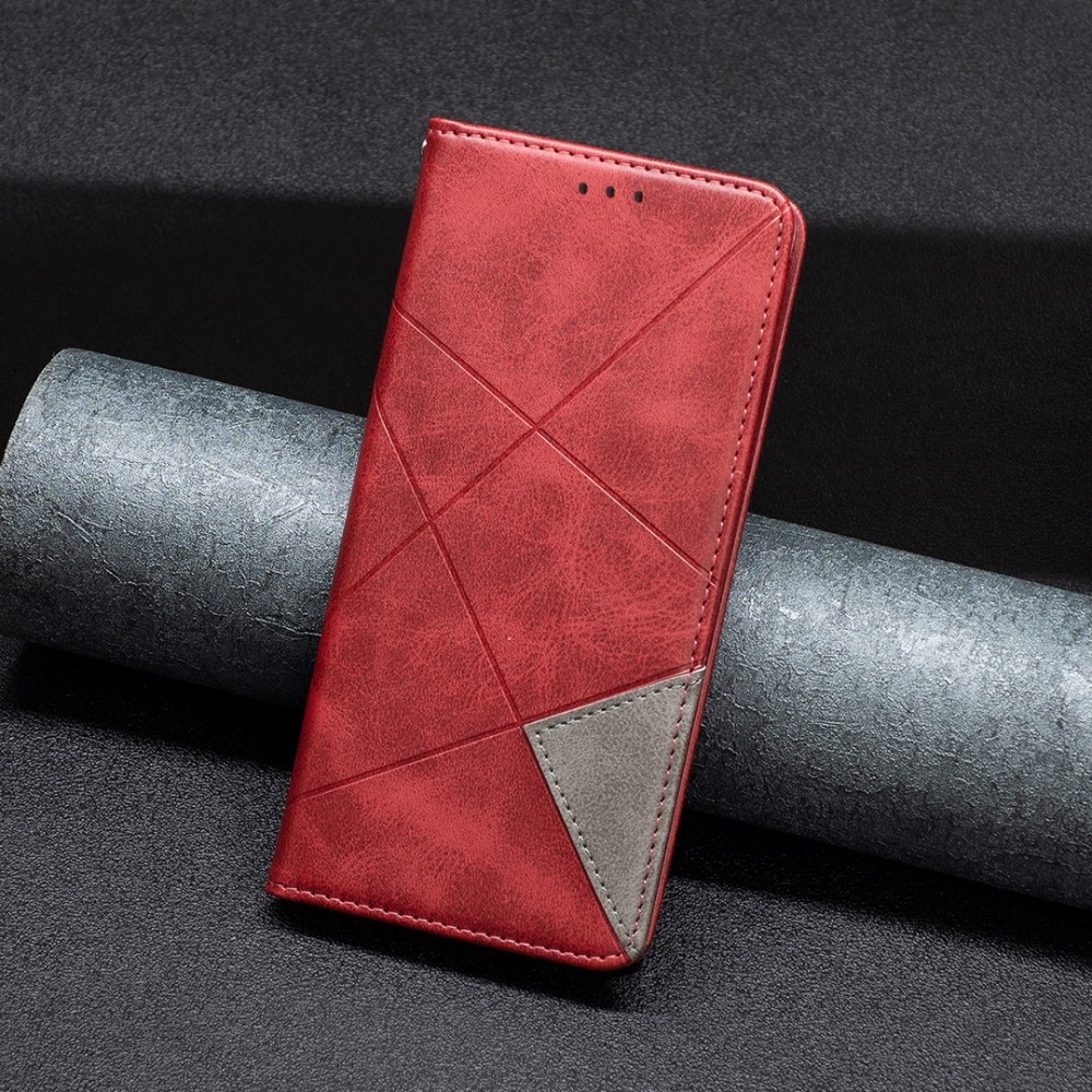 Triangle knížkové pouzdro na Xiaomi Redmi Note 14 Pro - červené