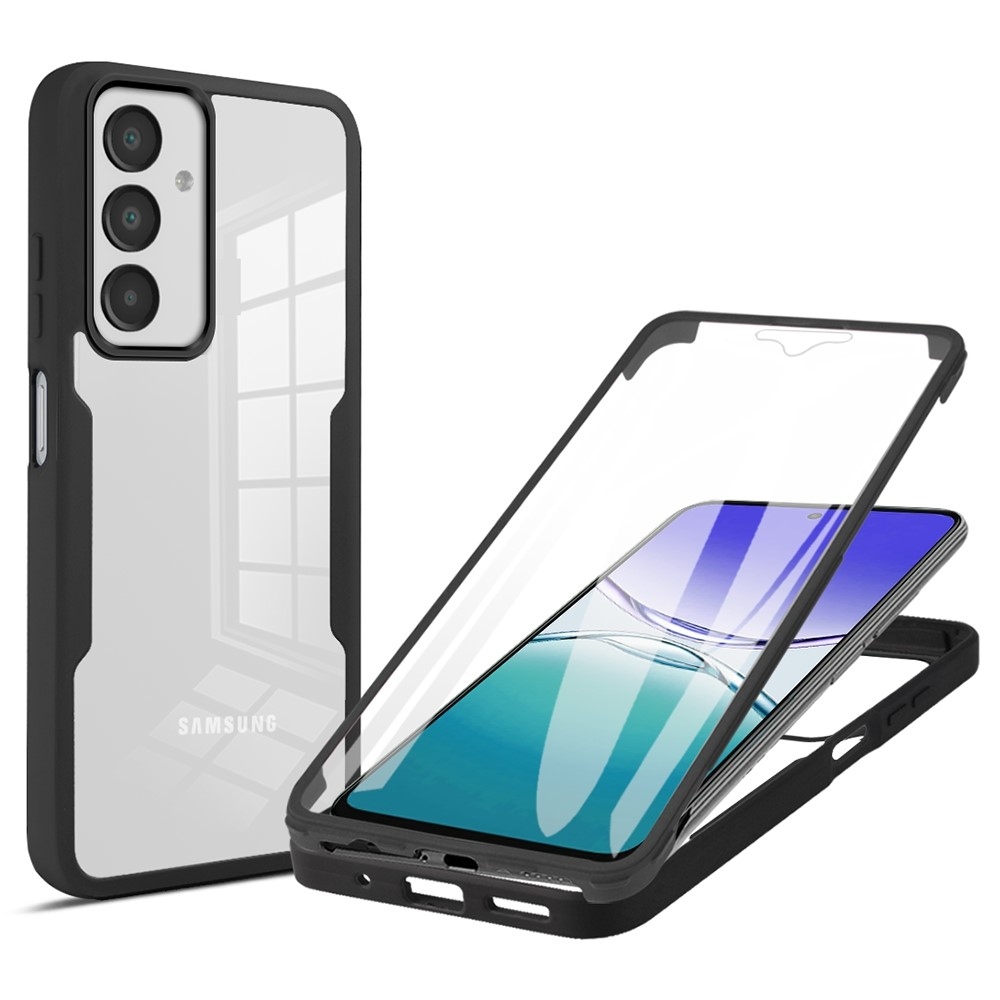 Acryl gelový obal s rámečkem pro ochranou displeje na Samsung Galaxy A16 4G/5G/A17 5G - černý