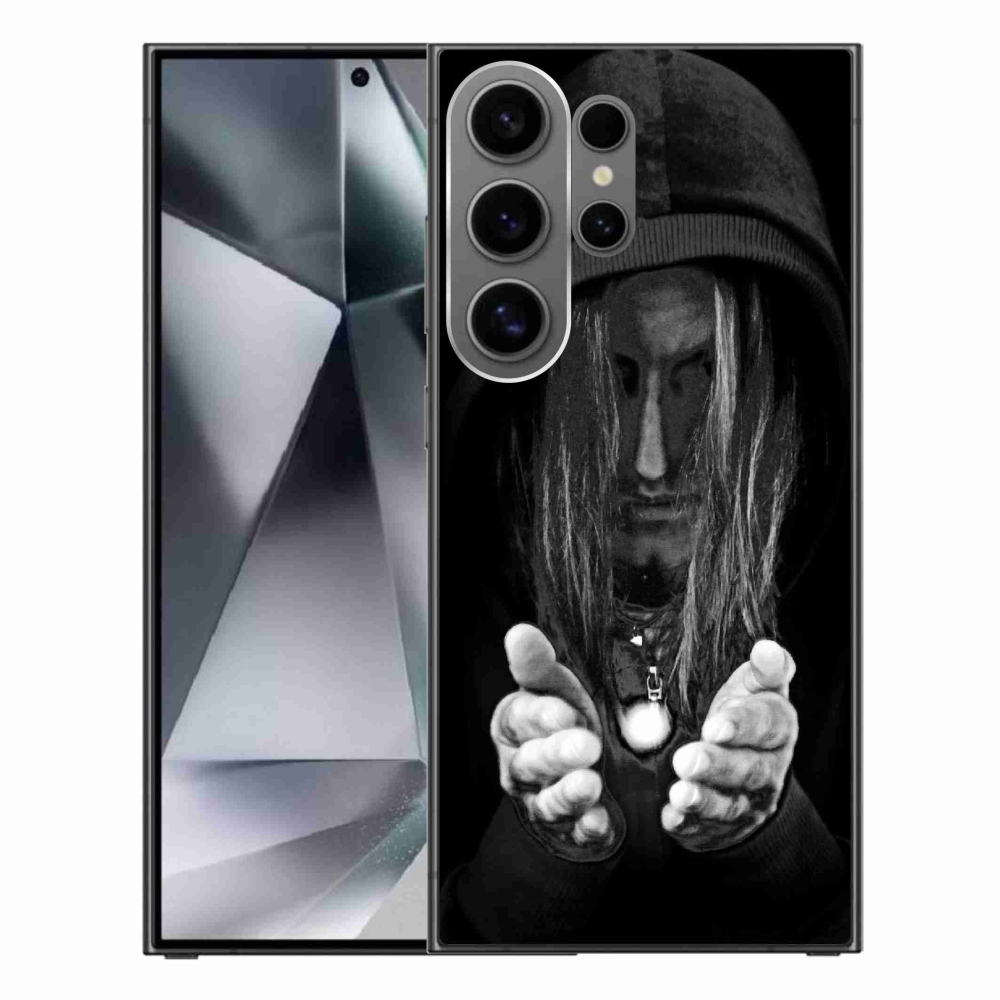 Gelový kryt mmCase na Samsung Galaxy S24 Ultra - tajemná osoba