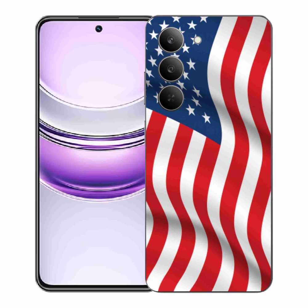 Gelový kryt mmCase na Realme 14x 5G - USA vlajka