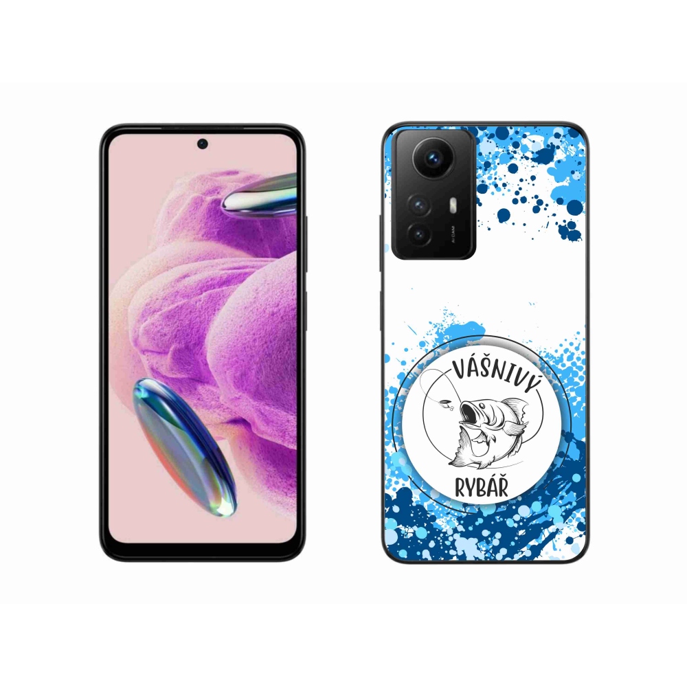 Gelový kryt mmCase na Xiaomi Redmi Note 12S - vášnivý rybář bílé pozadí