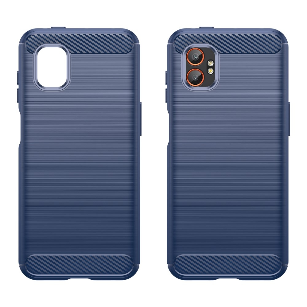 Carbon odolný gelový obal na Samsung Galaxy Xcover 7 Pro - modrý