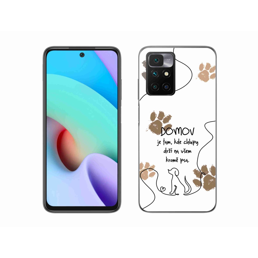 Gelový kryt mmCase na Xiaomi Redmi 10/Redmi 10 (2022) - psí motiv bílé pozadí