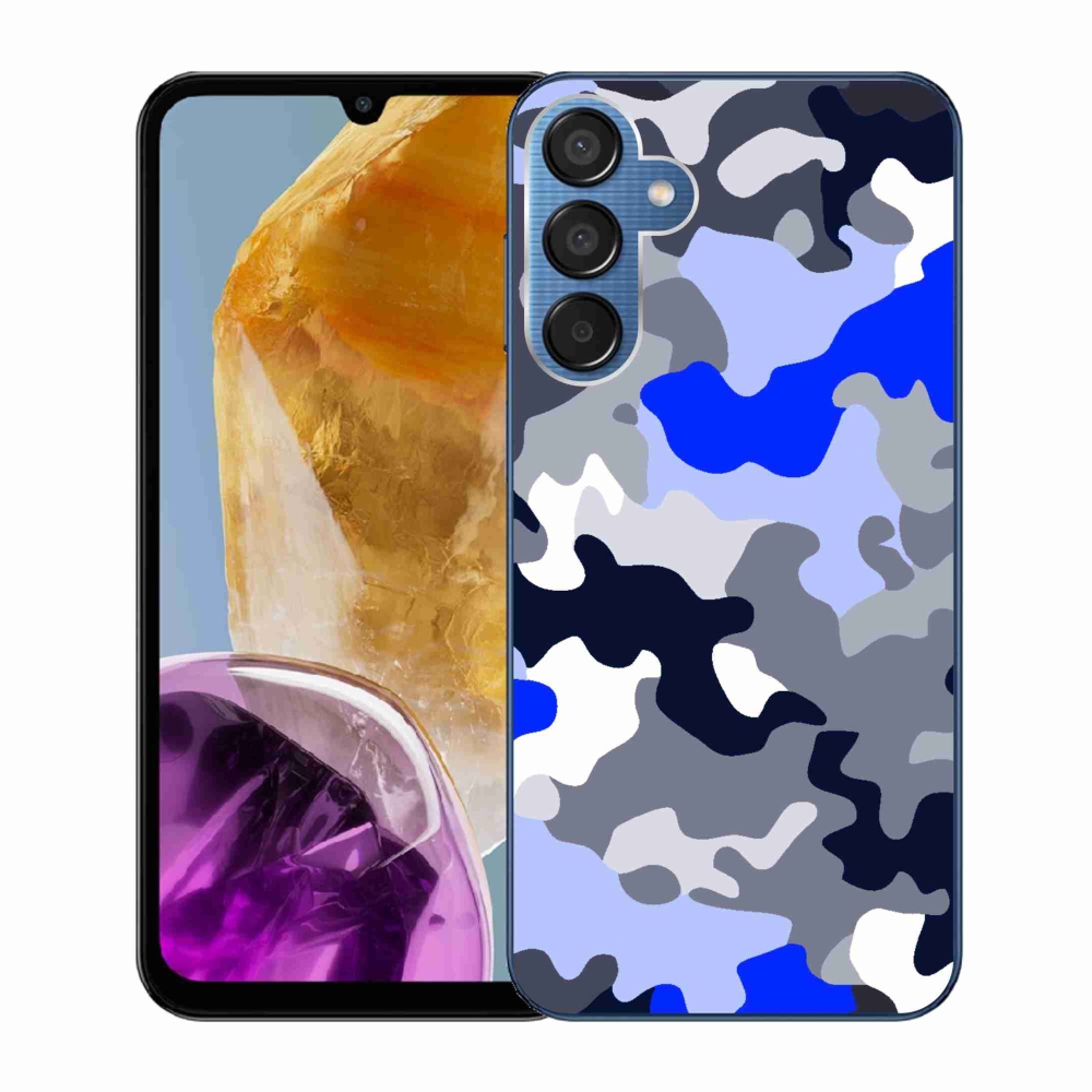 Gelový kryt mmCase na Samsung Galaxy M15 5G - maskáčový vzor 8