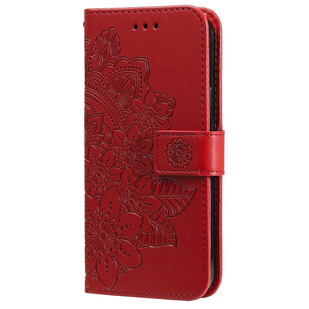 Mandala knížkové pouzdro na Xiaomi Redmi Note 13 Pro 5G/Poco X6 5G - červené