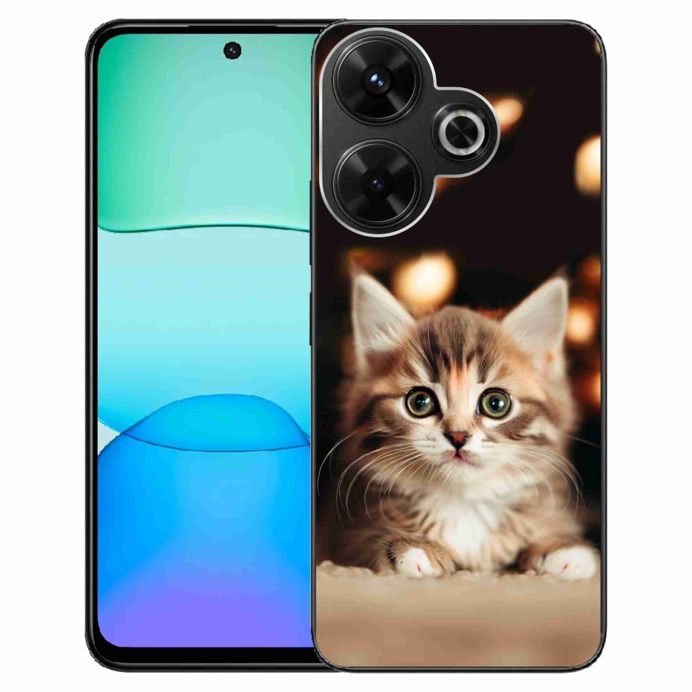 Gelový kryt mmCase na Xiaomi Redmi 13 4G/Poco M6 4G - roztomilé kotě 2