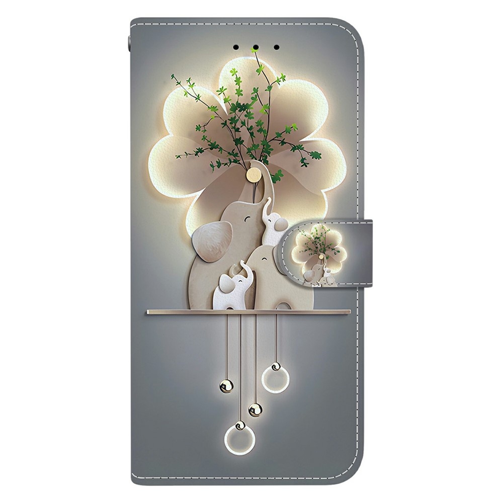 Versatile knížkové pouzdro na Xiaomi Redmi 15 4G (171mm) - sloni