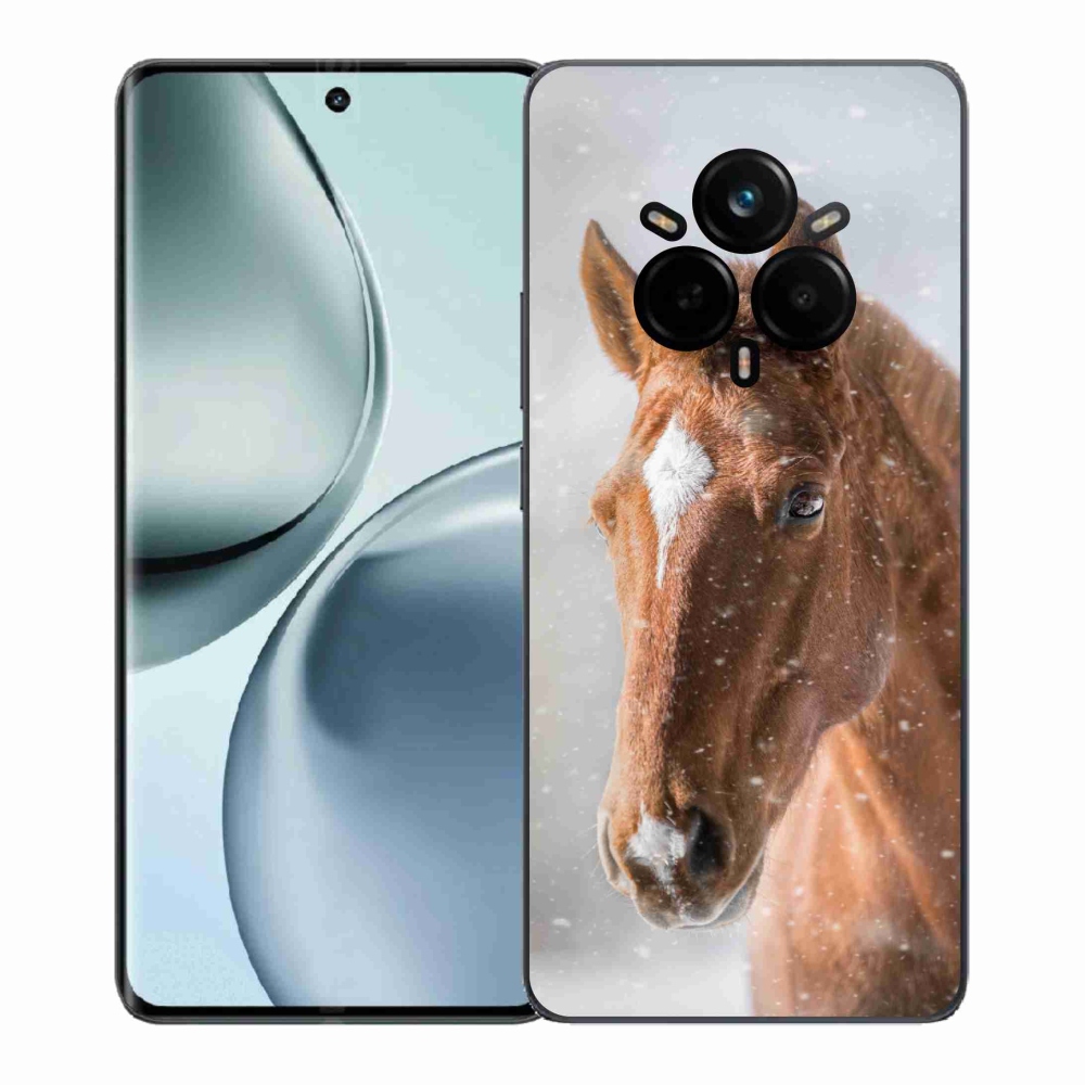 Gelový kryt mmCase na Realme 14 Pro+ 5G - hnědý kůň 2