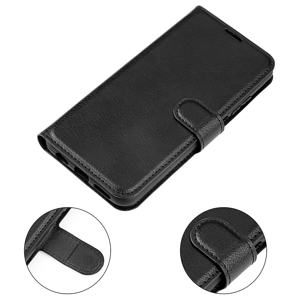 Litchi knížkové pouzdro na Xiaomi 13 Lite - černé