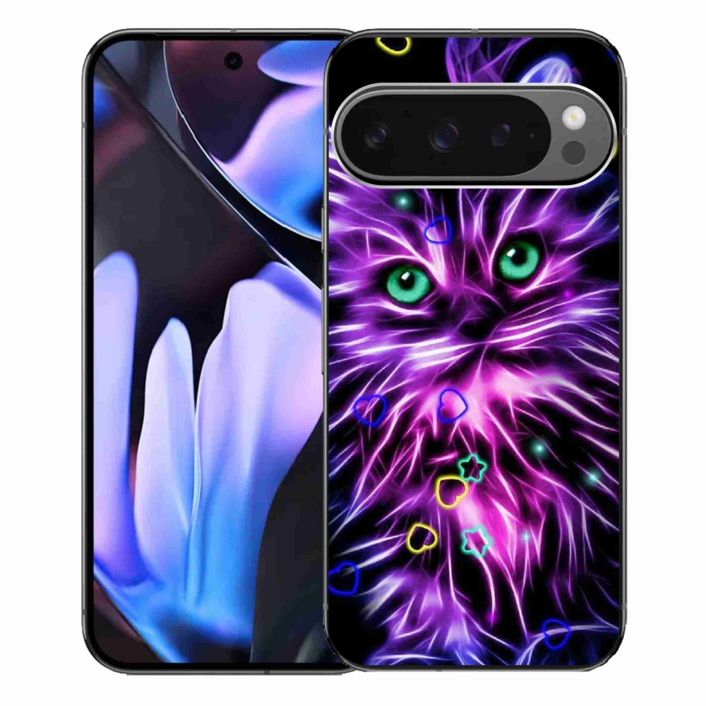 Gelový kryt mmCase na Google Pixel 9 Pro XL - abstraktní kočka