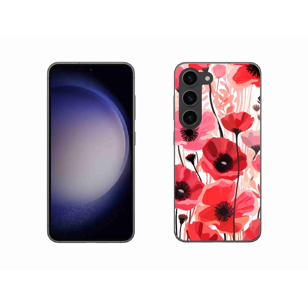 Gelový kryt mmCase na Samsung Galaxy S23 5G - vlčí mák 1