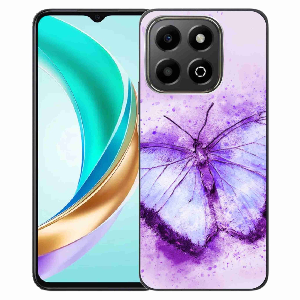 Gelový kryt mmCase na Honor X6b - fialový motýl