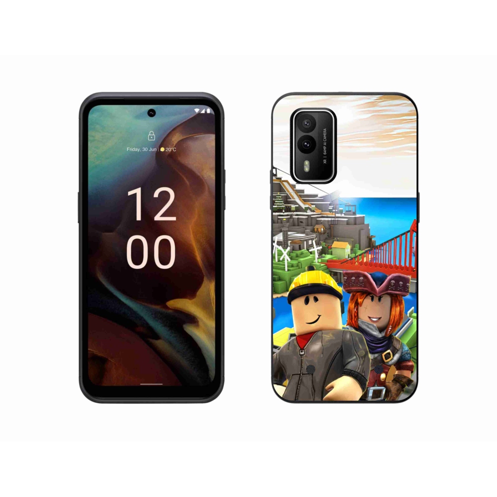 Gelový kryt mmCase na Nokia XR21 - roblox 1