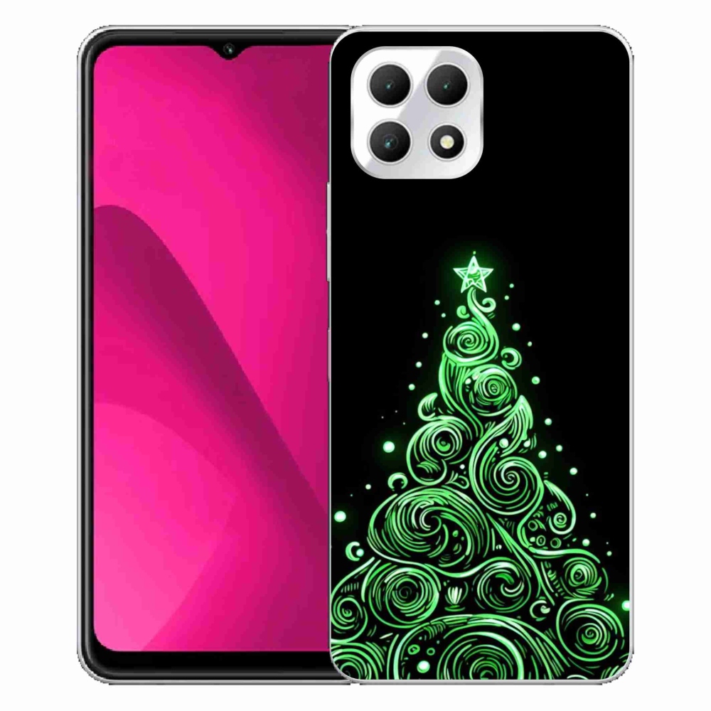 Gelový kryt mmCase na T-Mobile T Phone 2 - neonový vánoční stromek 3