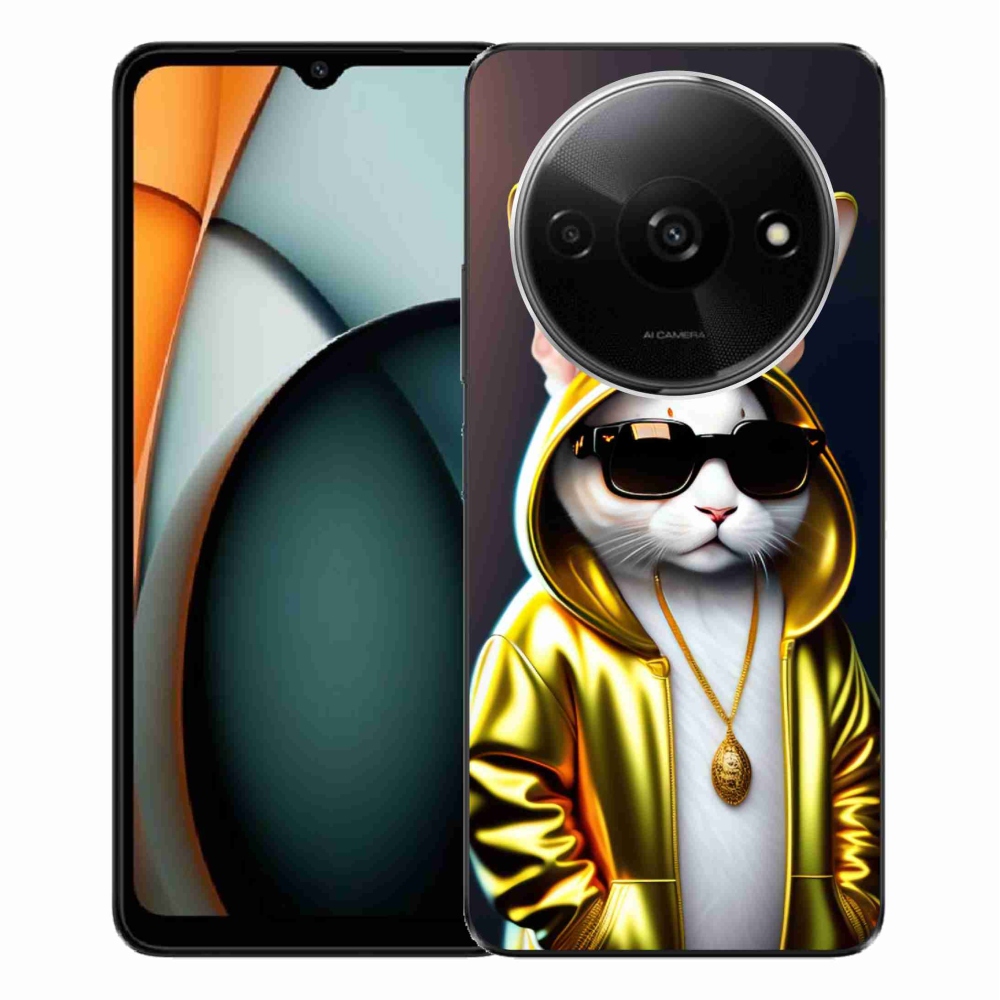 Gelový kryt mmCase na Xiaomi Redmi A3 - kočka boss