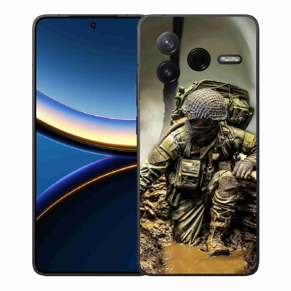 Gelový kryt mmCase na Xiaomi Poco F7 Pro - voják