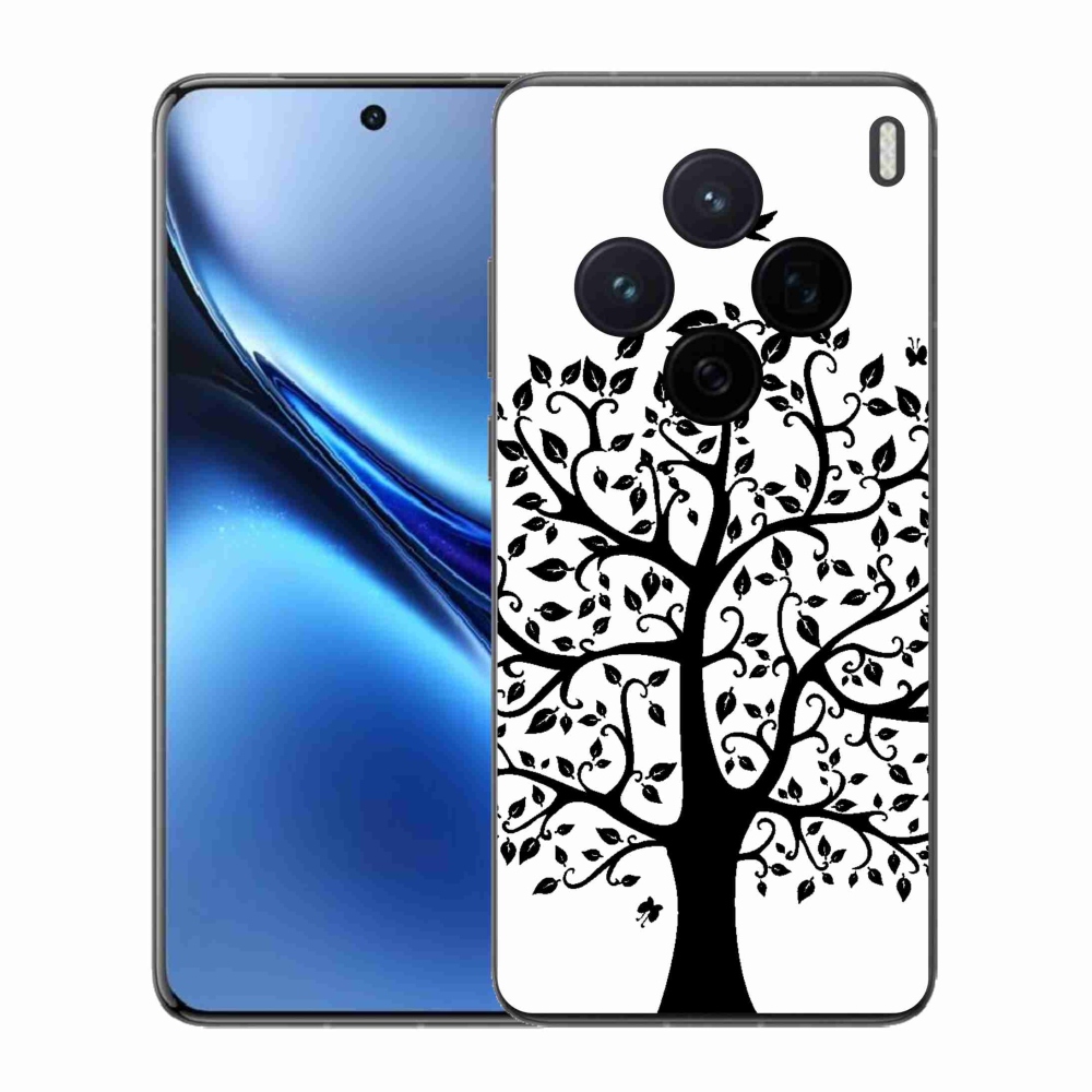 Gelový kryt mmCase na Vivo X200 5G - černobílý strom