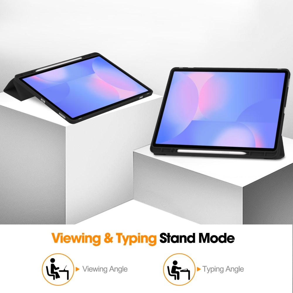 Cases chytré zavírací pouzdro na Samsung Galaxy Tab S10 FE+ - černé