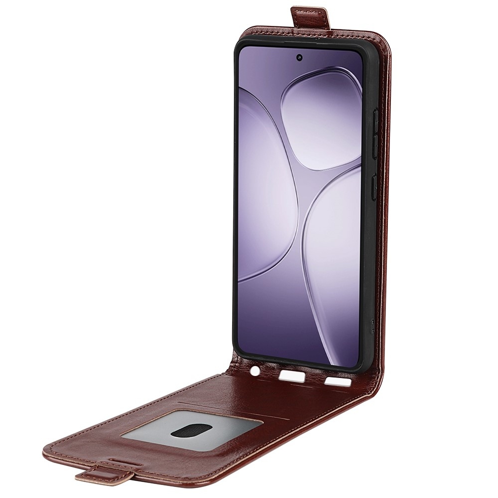 Vertical knížkové pouzdro na Xiaomi 14T Pro - hnědé